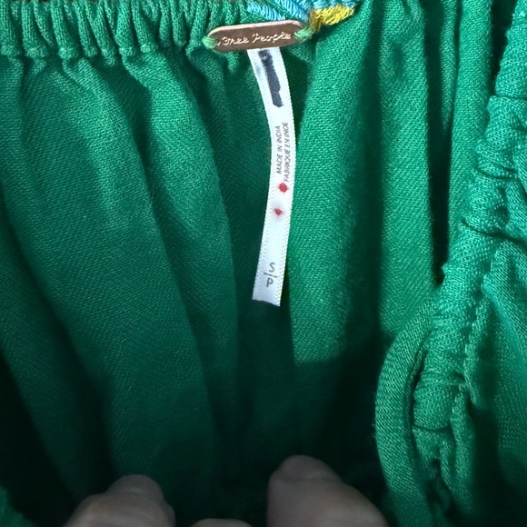 Free People Emory Green Embroidered Midi Dress - Picture 10 of 10